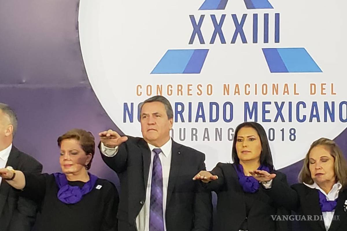 El saltillense Armando Prado rinde protesta como presidente del Colegio Nacional del Notariado Mexicano