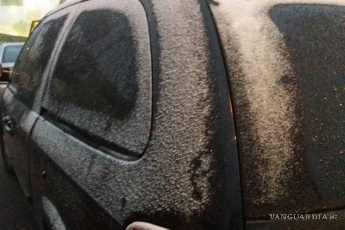 $!Reportan caída de aguanieve en Saltillo