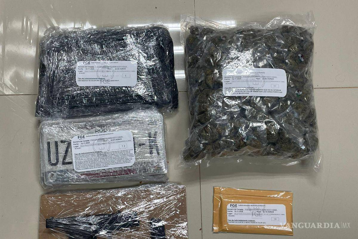 $!Objetos asegurados en la detención de ‘El Compi’ por la Fiscalía General del Estado de Quintana Roo