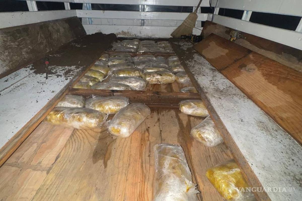 Cae hombre con cargamento de 50 kilos de droga oculto en camión, en Nuevo León
