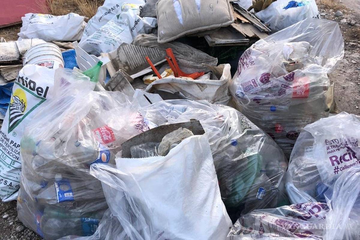 $!Recogen 400 kilos de basura en el cañón de San Lorenzo en Saltillo