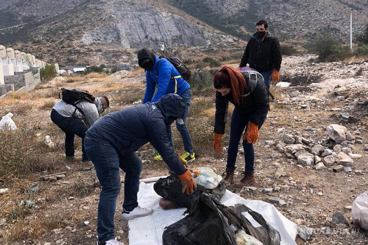 $!Recogen 400 kilos de basura en el cañón de San Lorenzo en Saltillo