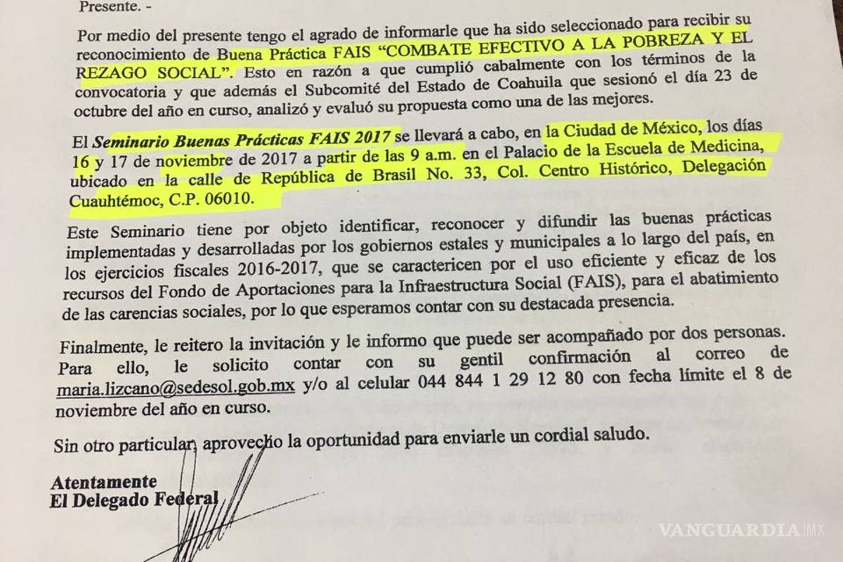$!Isidro López reitera que sí recibió premio de Sedesol y muestra documentos