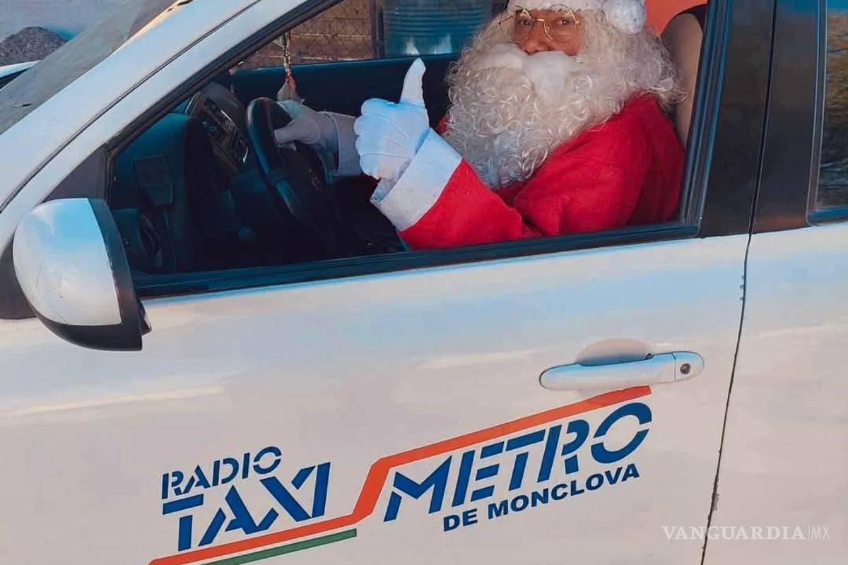 Santa Claus sobre ruedas: Taxista de Monclova regala sonrisas y esperanza a niños