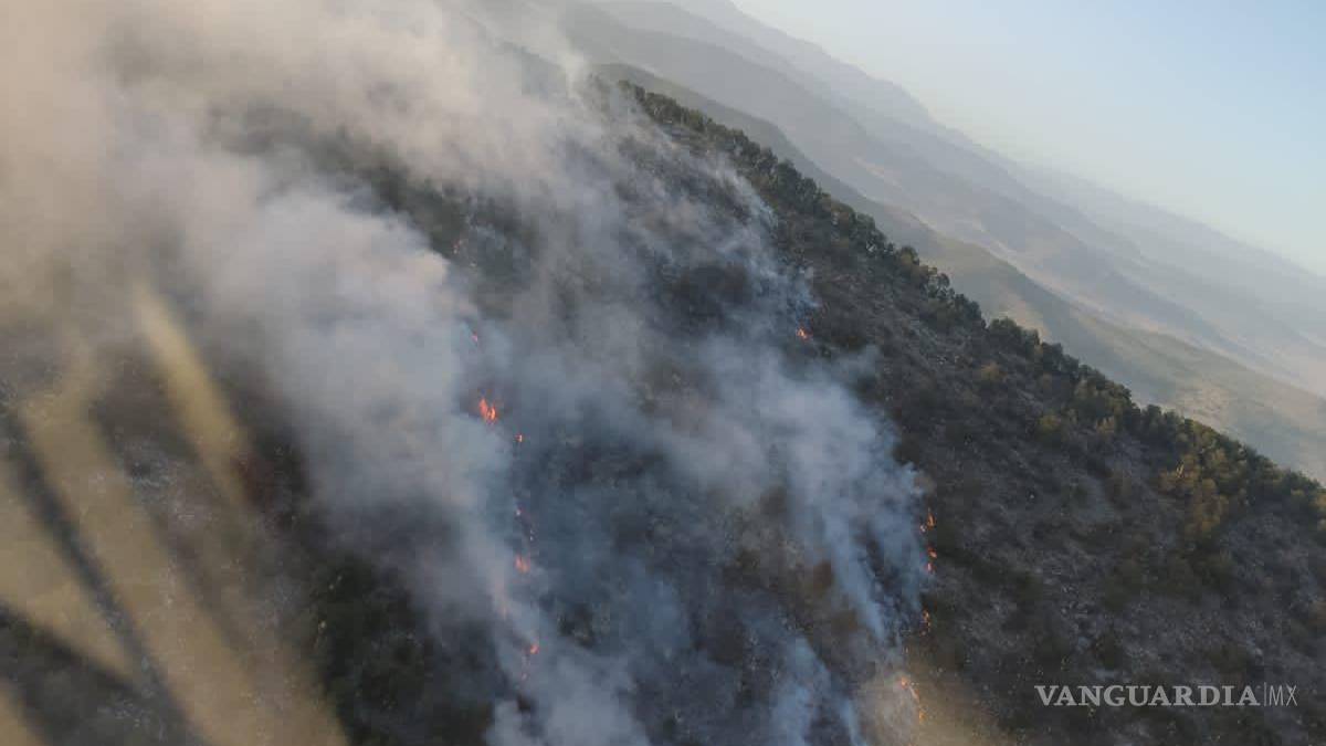 Coahuila: Inicia combate de incendio forestal en ejido ‘Las Esperanzas’