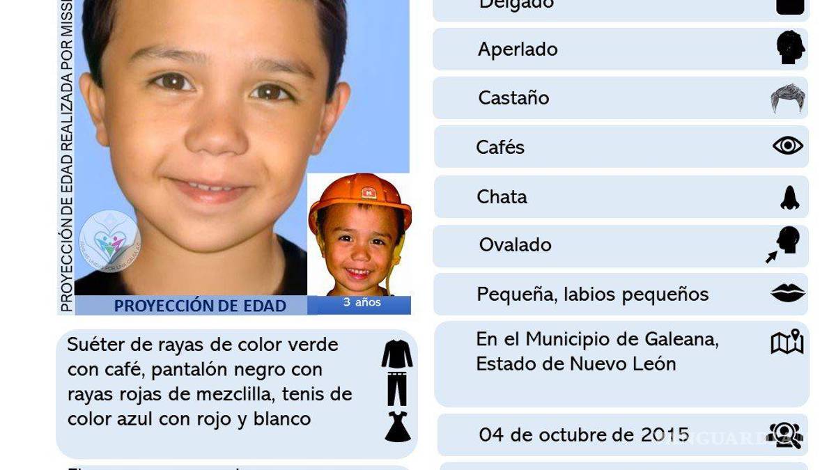 Continúa búsqueda de Johan Gael; colocan cartel en Feria de Saltillo