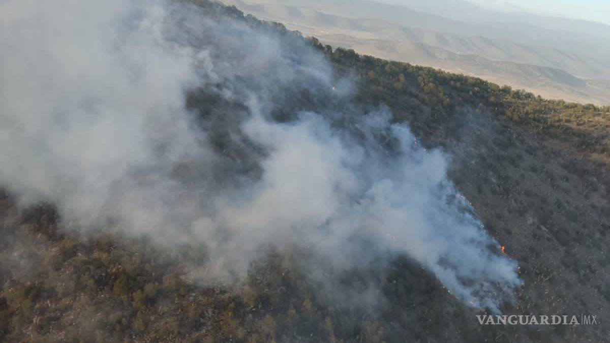Coahuila: Inicia combate de incendio forestal en ejido ‘Las Esperanzas’