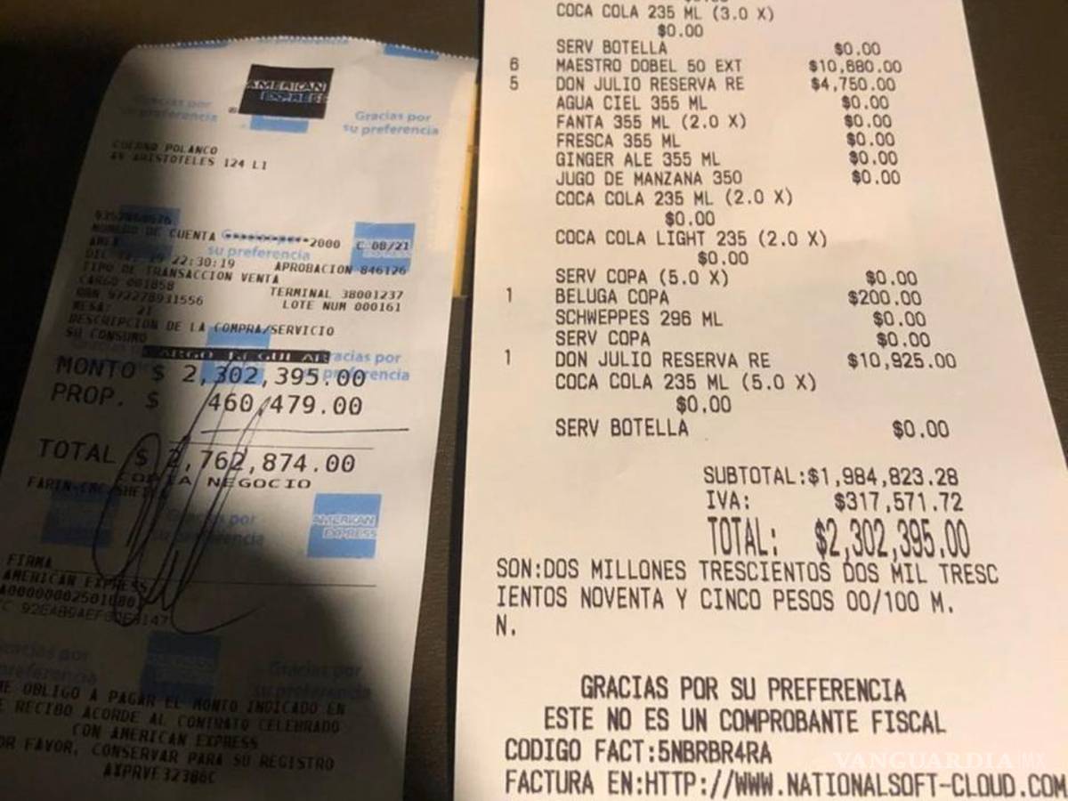 $!Marc Cuban armó festejo de casi 3 mdp en restaurante de México