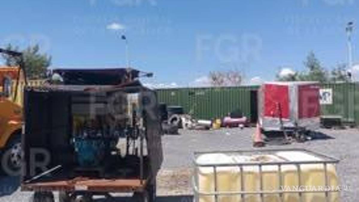 Golpe al huachicol; FGR decomisa 467 mil litros de hidrocarburo en Salinas Victoria, NL