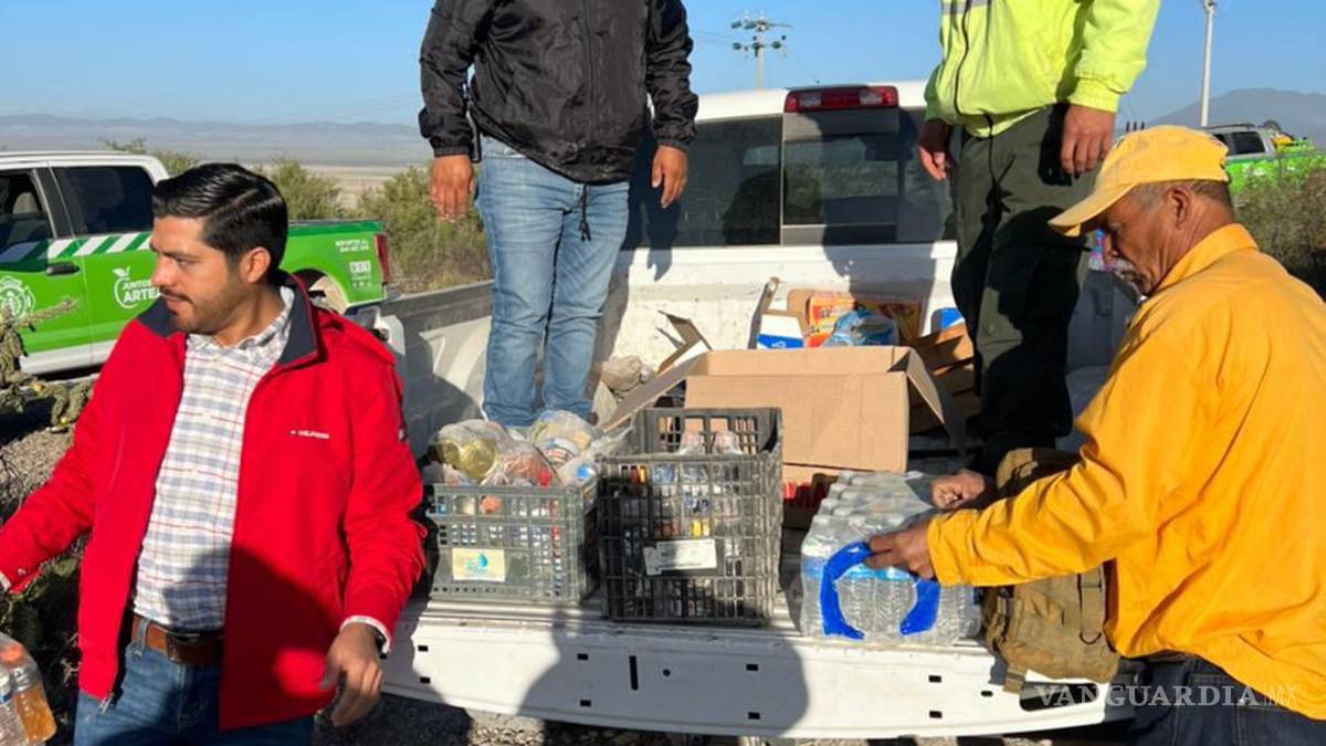 Coahuila: Inicia combate de incendio forestal en ejido ‘Las Esperanzas’