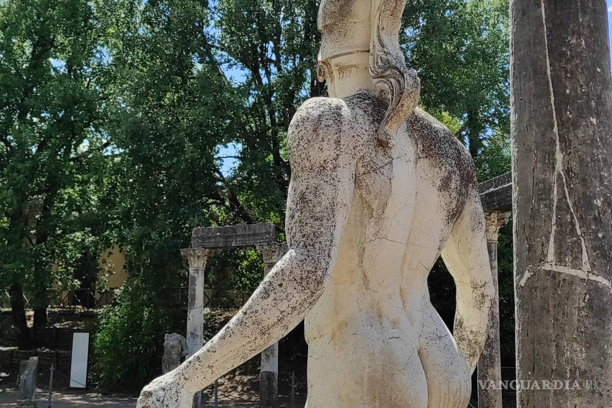 $!Villa Adriana en Tívoli, en julio de 2022. Un detalle del estanque del Canopus. EFE