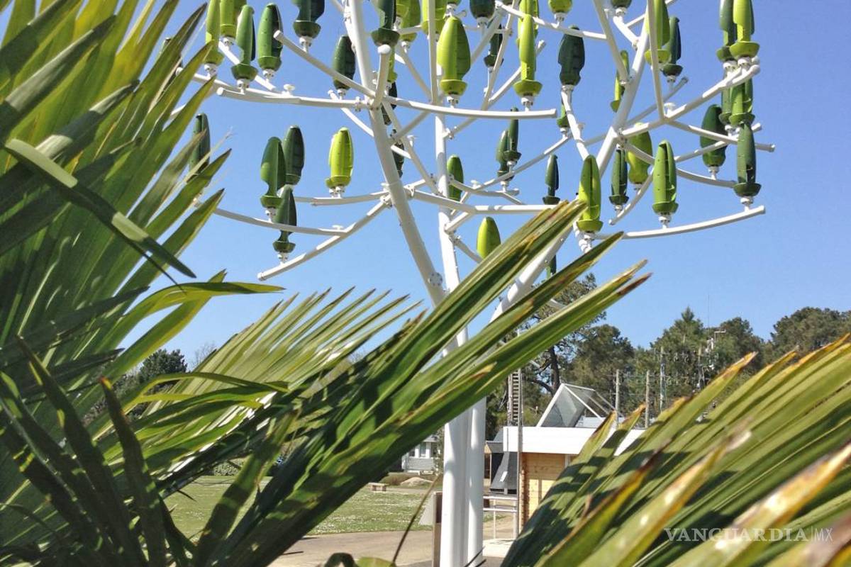 $!Inventan un árbol de viento que genera energía eólica