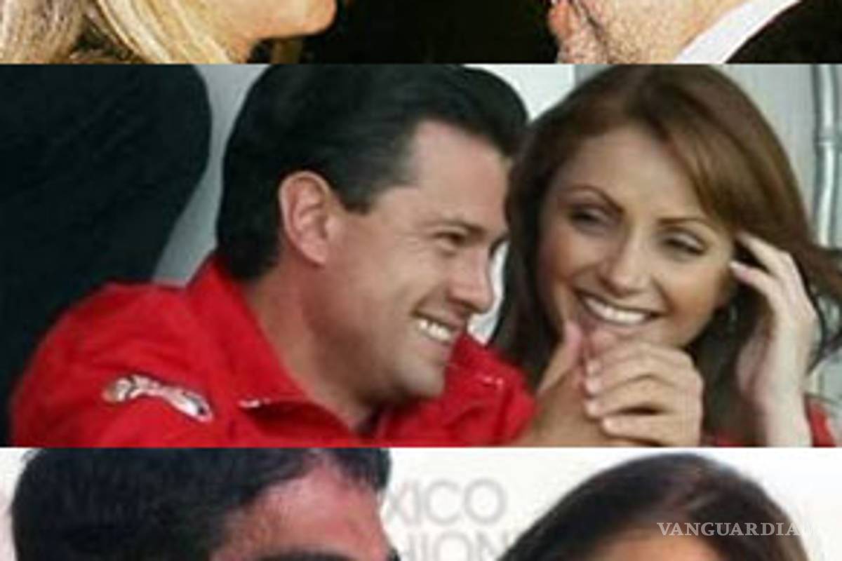 Políticos con novias famosas