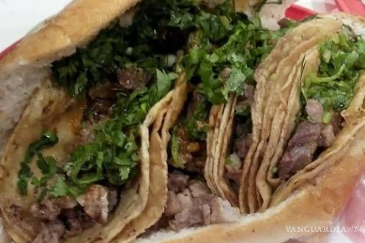 De los creadores de la torta de tamal y la torta de nieve... llega la torta de ¡tacos de suadero!