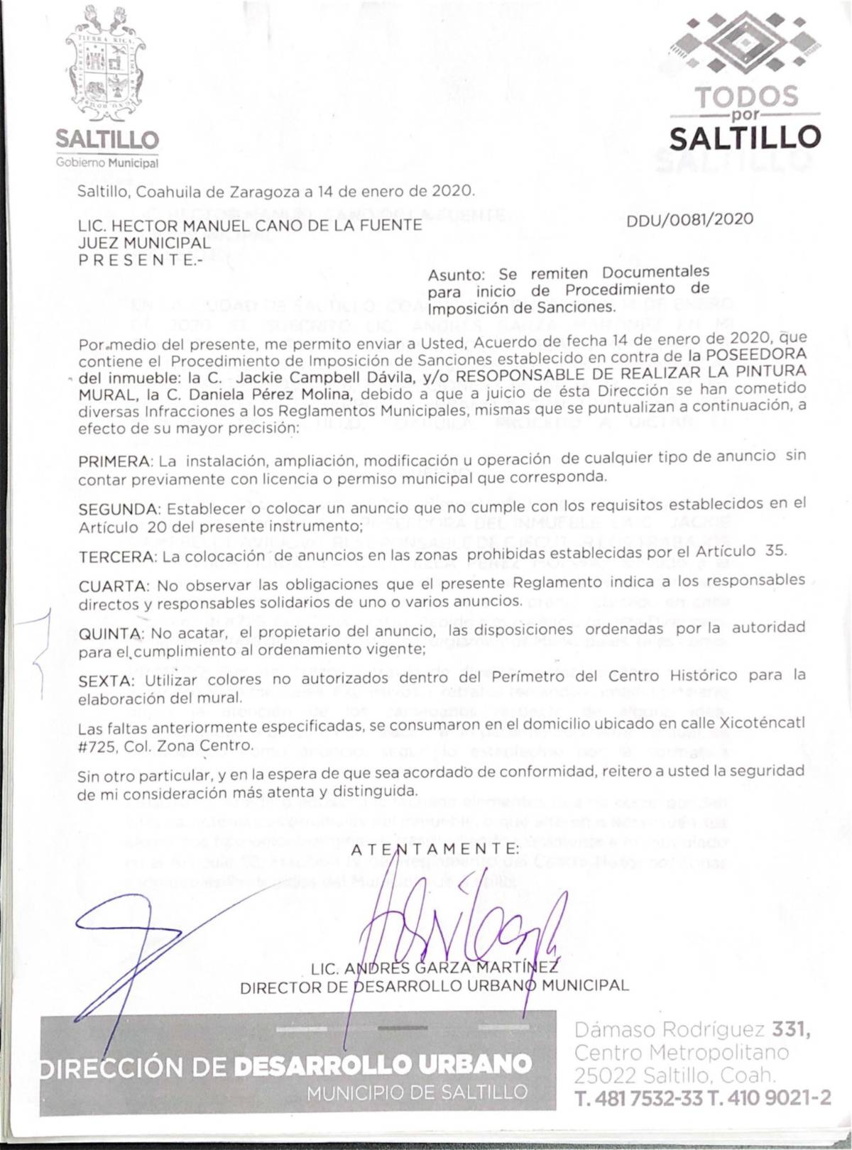 $!Inician procedimiento sancionador por mural que exige justicia por feminicidios