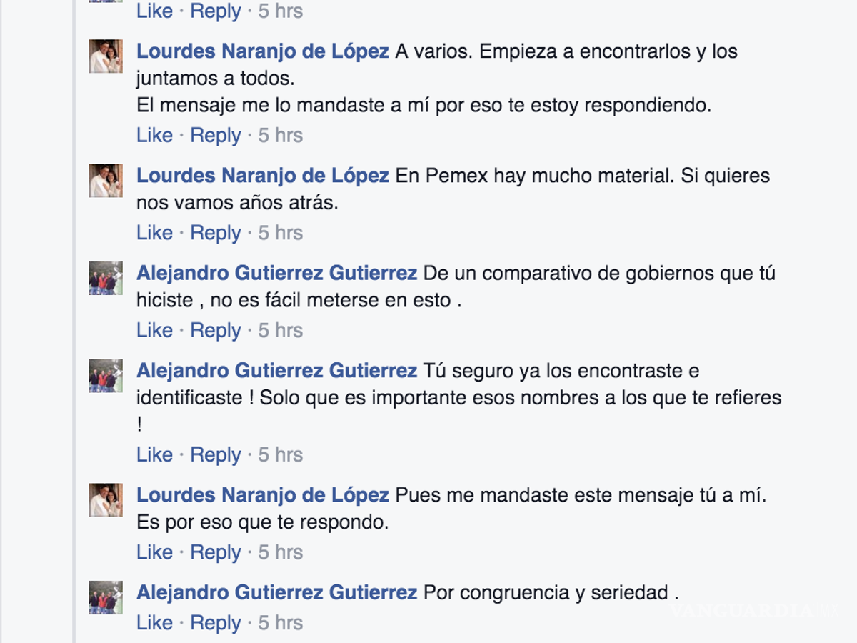 $!Debaten en redes sociales Lourdes Naranjo y Alejandro Gutiérrez