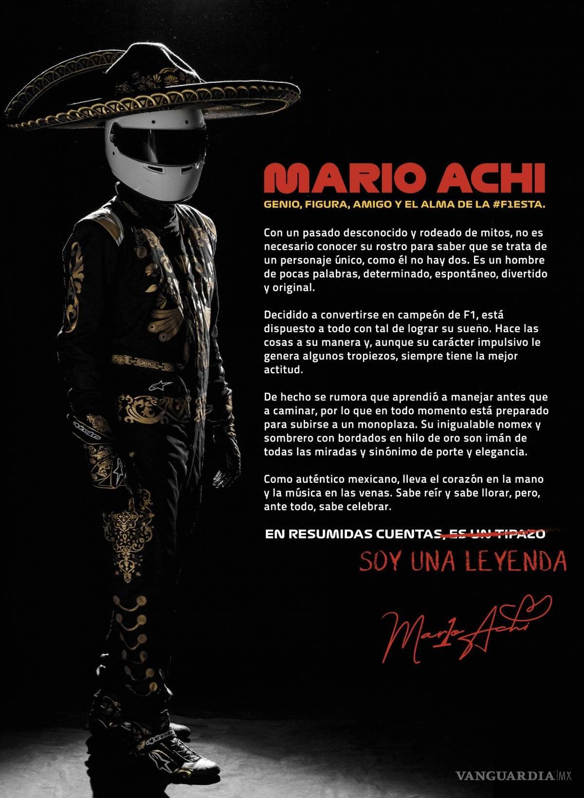 $!Poster oficial del Gran Premio de México 2019 muestra la riqueza cultural y tradiciones del país