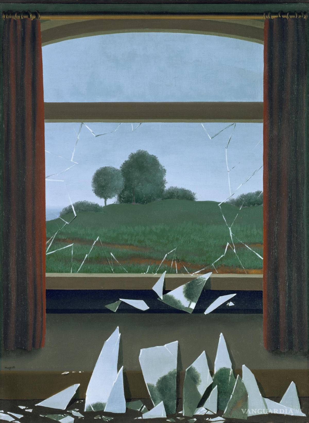 $!La clef des champs de René Magritte pintado en 1936. EFE/Museo Nacional Thyssen Bornemisza