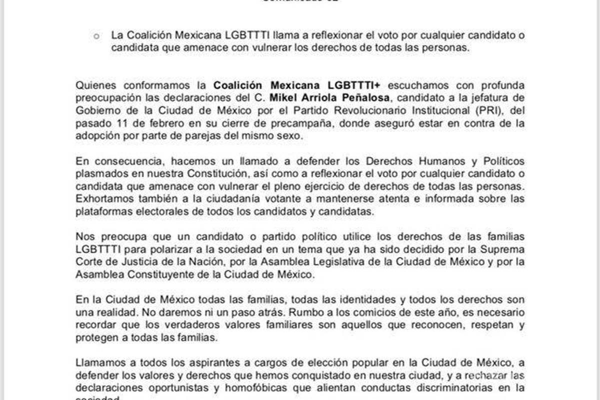 $!No soy ni intolerante ni homofóbico: Mikel Arriola