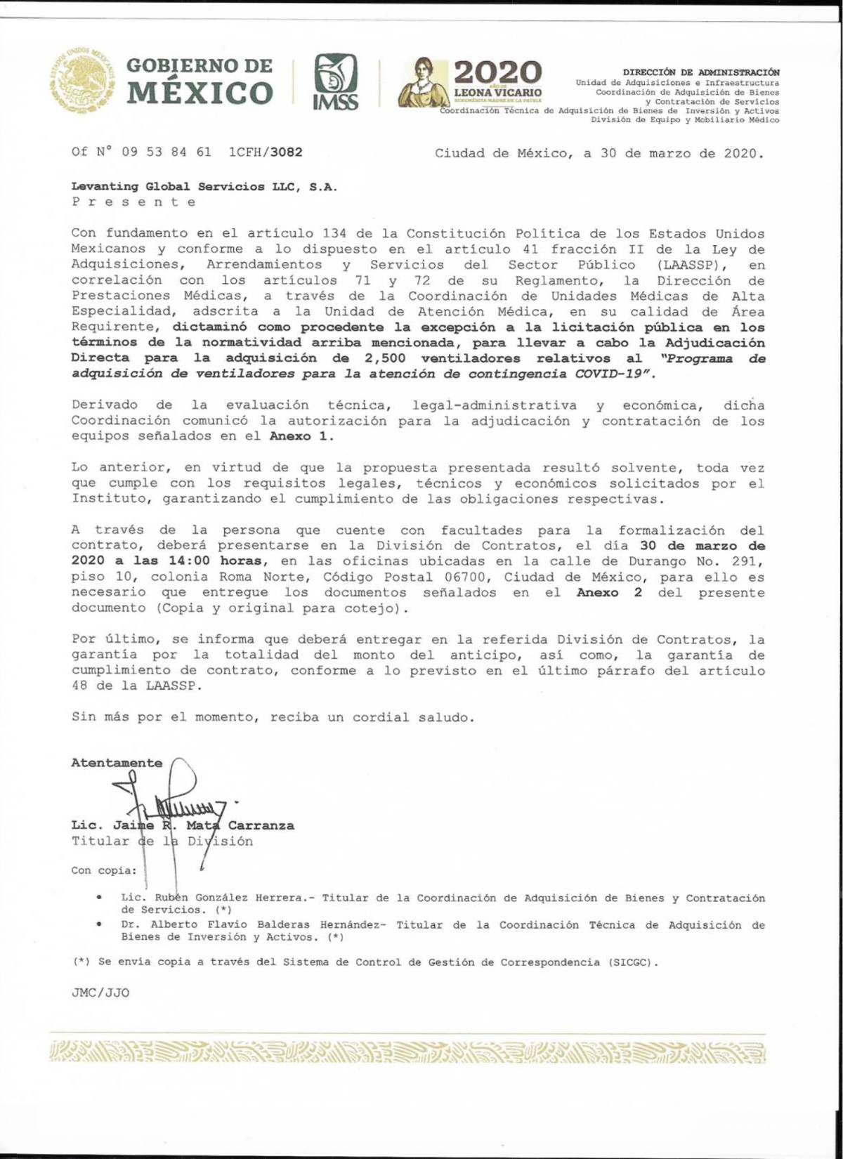 $!Denuncia PAN presuntas irregularidades en la compra de respiradores para el IMSS