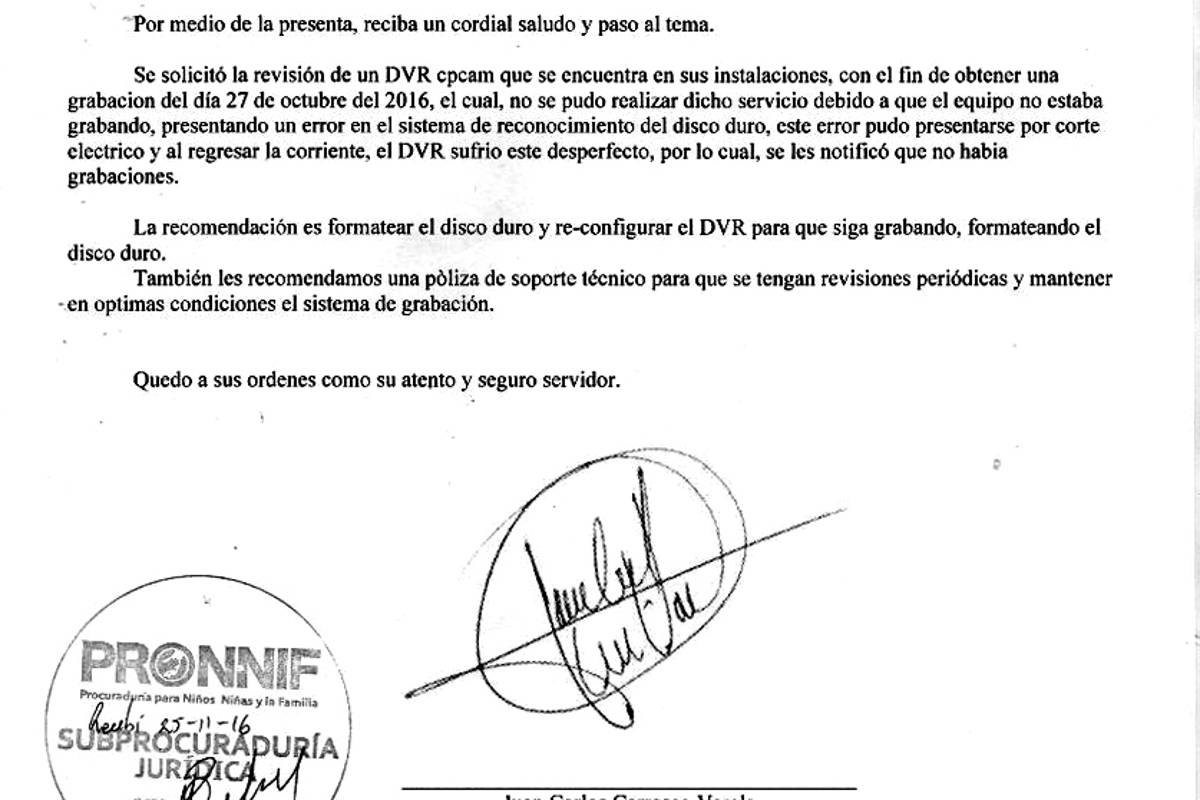 $!Por fallas, cámaras de la Procuraduría para Niños y Niñas de Coahuila, no graban agresión de policía