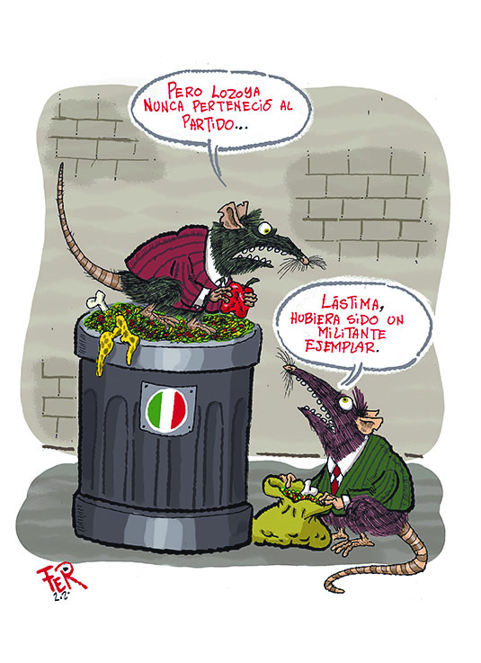 Pero Lozoya nunca perteneció al partido...