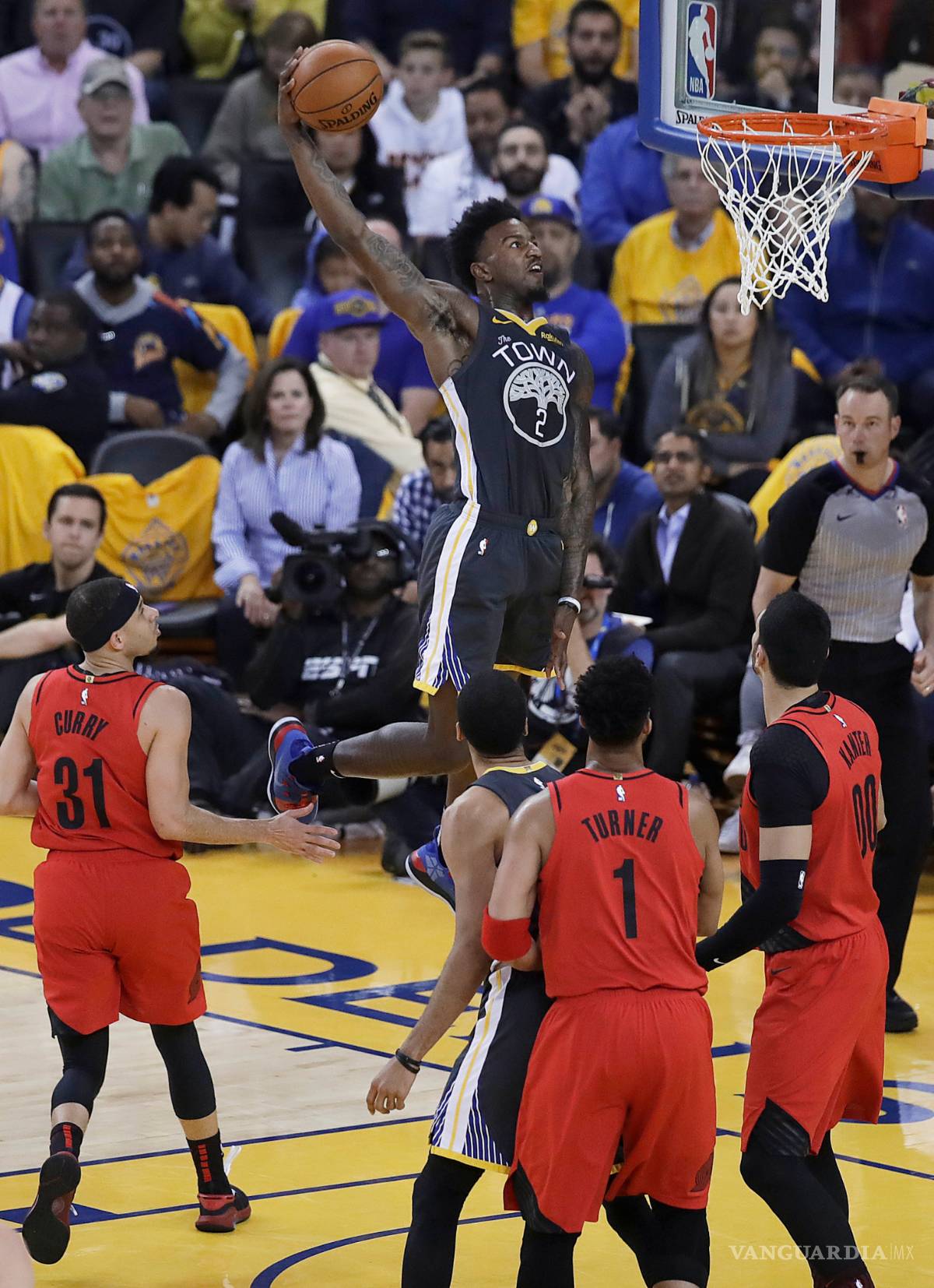 $!Los Warriors sacan la casta en los últimos cuartos y se llevan el segundo de la serie ante los Trail Blazers