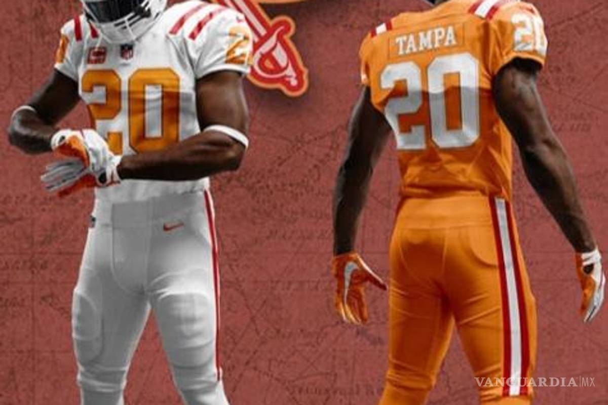 Los Buccaneers tendrán nuevos uniformes en abril