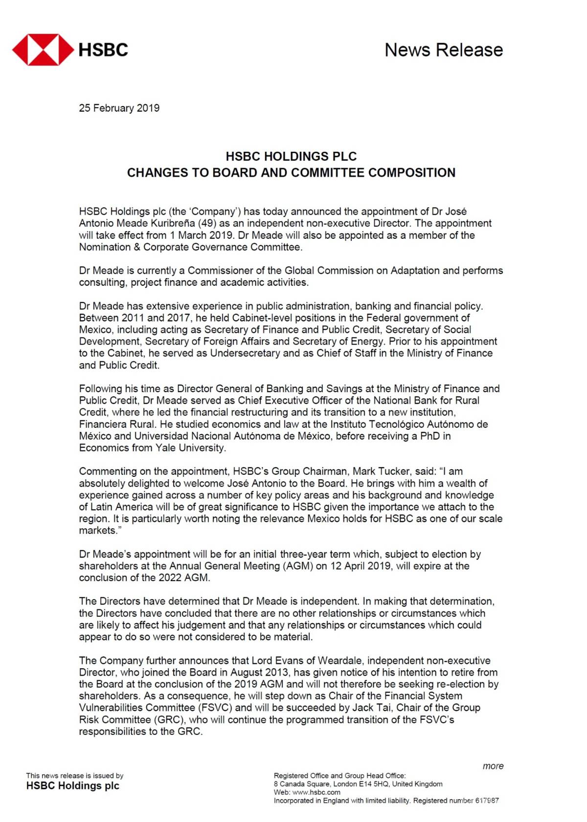 $!El doble que AMLO ganará Meade en HSBC