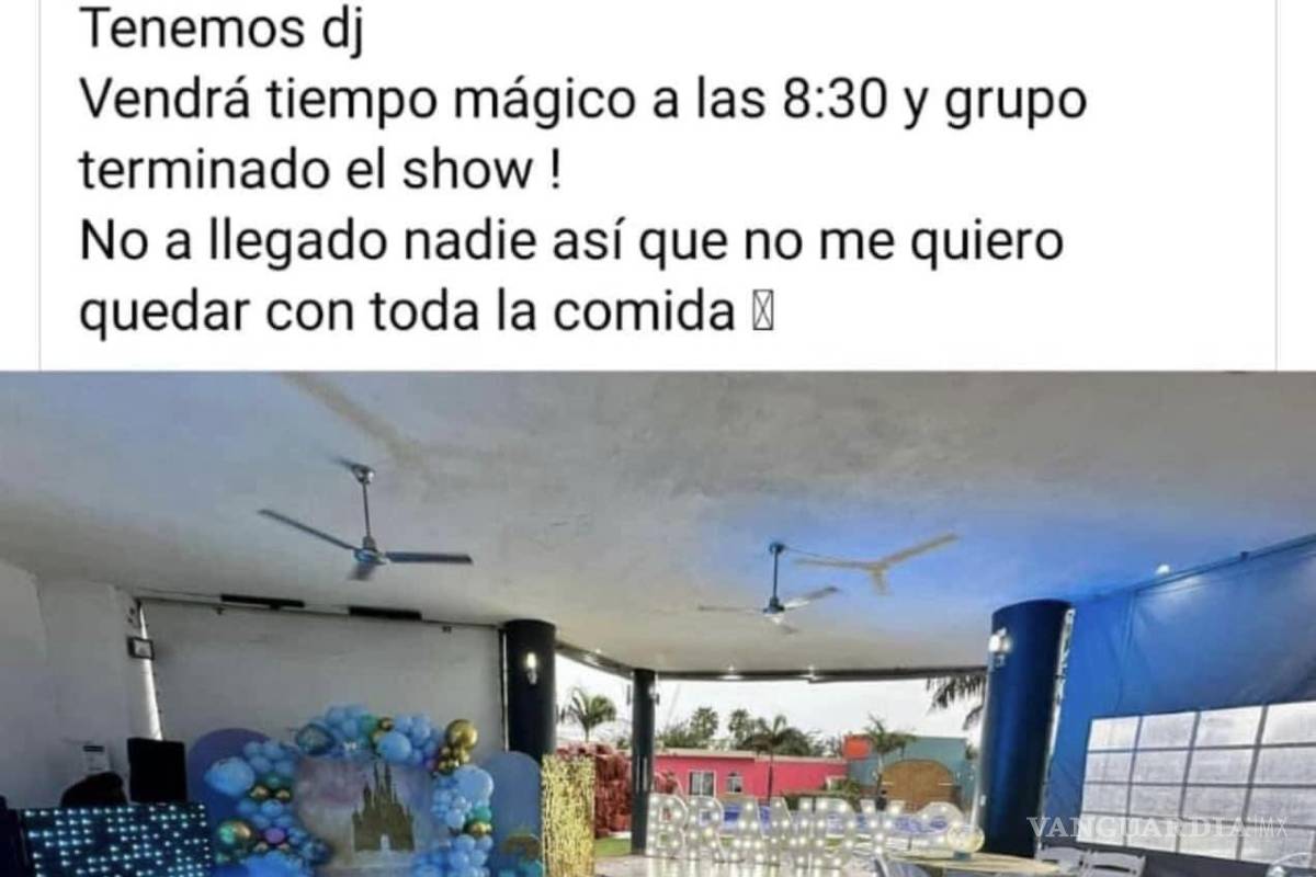 $!Joven de Monterrey invita por Facebook a fiesta infantil; corre a invitados, y vende los regalos de su hija en Marketplace