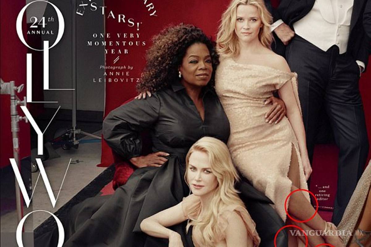 $!Exceso de manos y piernas; el error garrafal de Vanity Fair con Photoshop