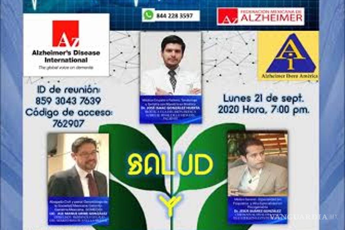 Celebran simposio virtual sobre eutanasia en adultos mayores con Alzheimer