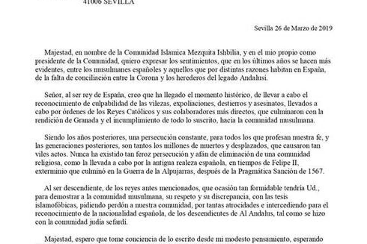 $!Efecto dominó, comunidad islámica en España pide que Felipe VI se disculpe
