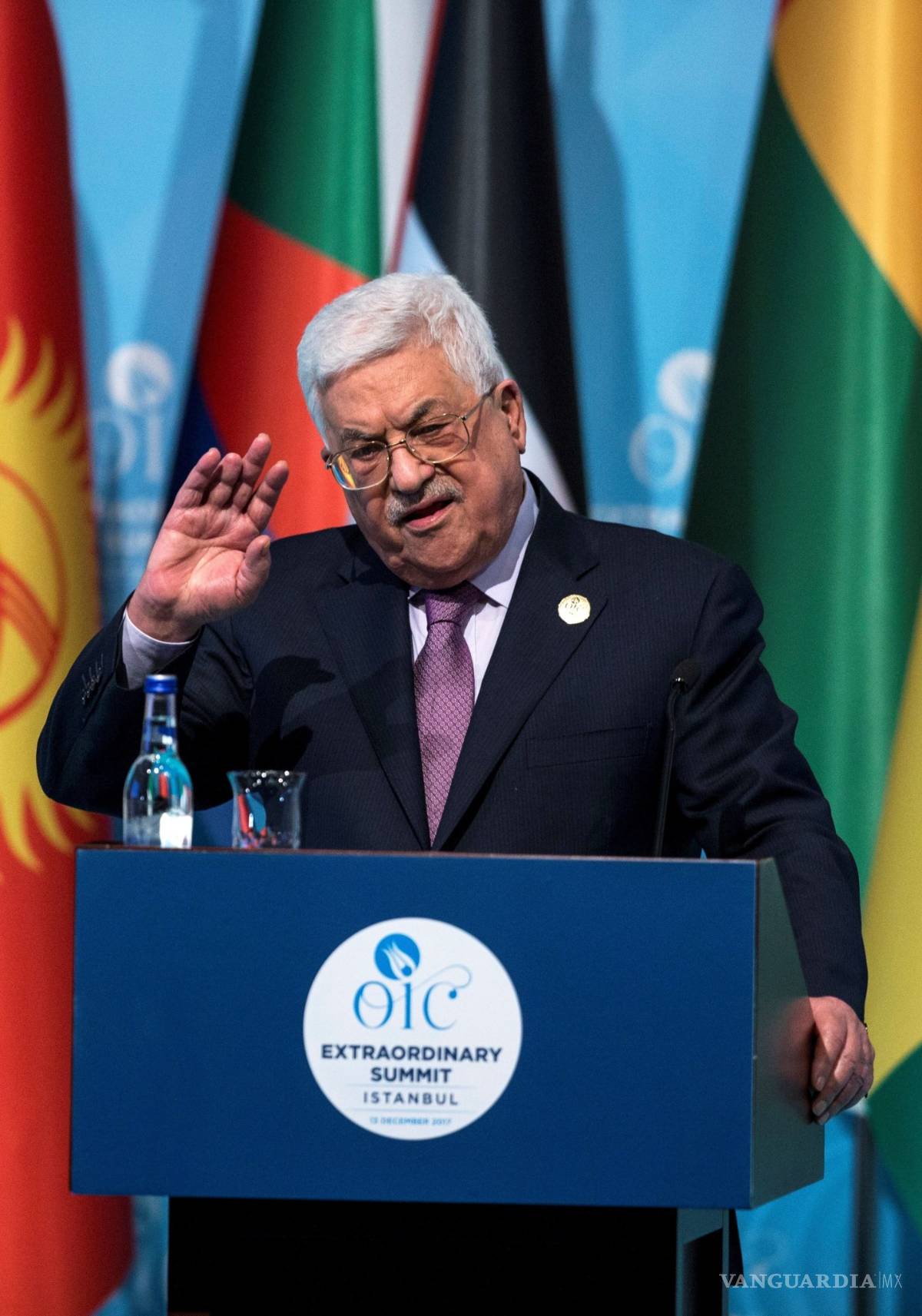$!Afirma Mahmud Abbas que no habrá paz&nbsp;sin un&nbsp;Estado palestino con capital en Jerusalén