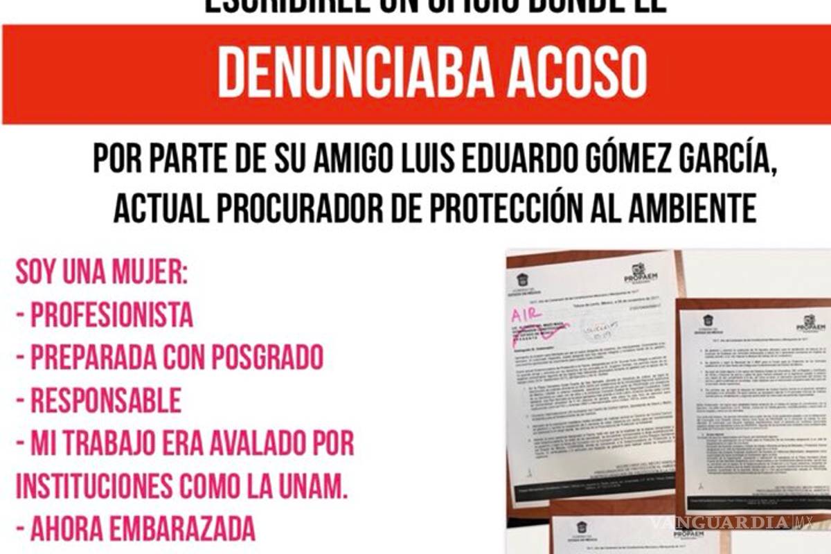 Denuncié acoso de amigo del gobernador Alfredo del Mazo y me corrió: exsubprocuradora