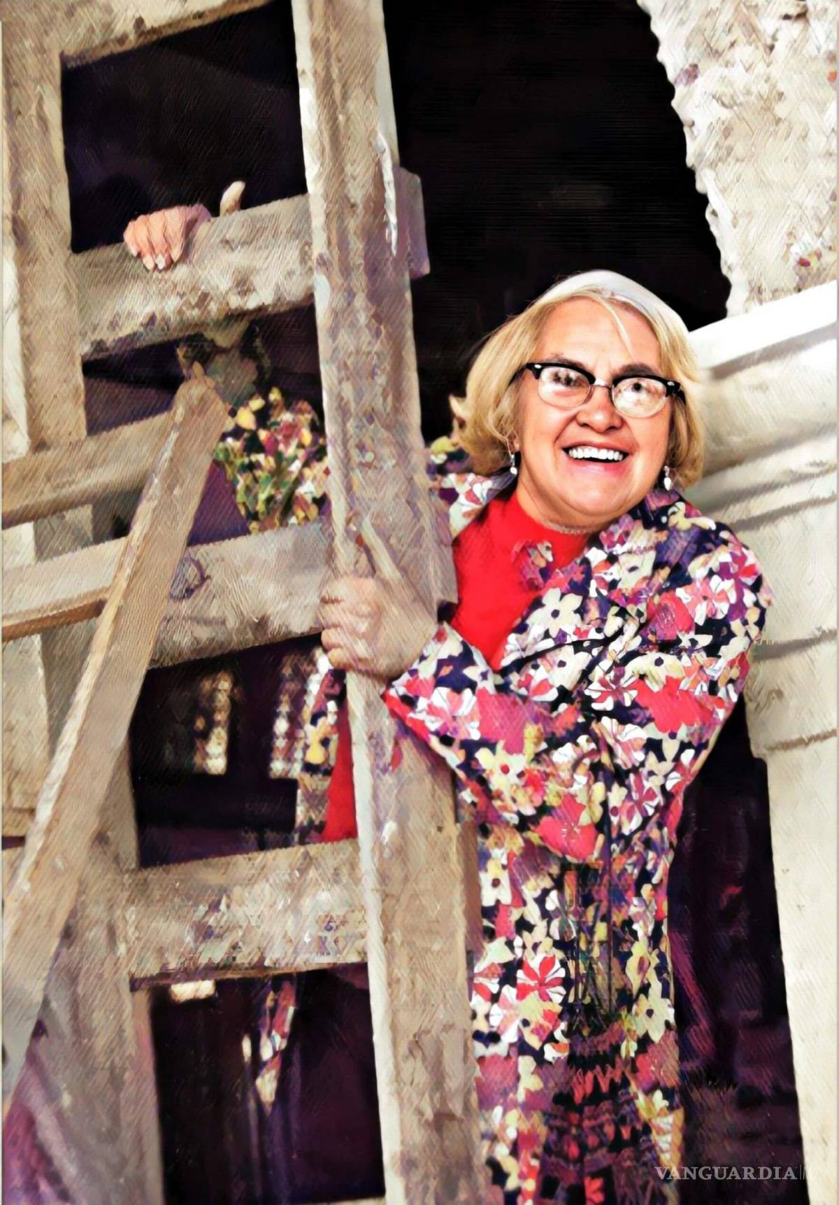 $!Esta imagen fue tomada durante los trabajos del mural, en la entonces Presidencia Municipal de Saltillo, ahora CECUVAR.