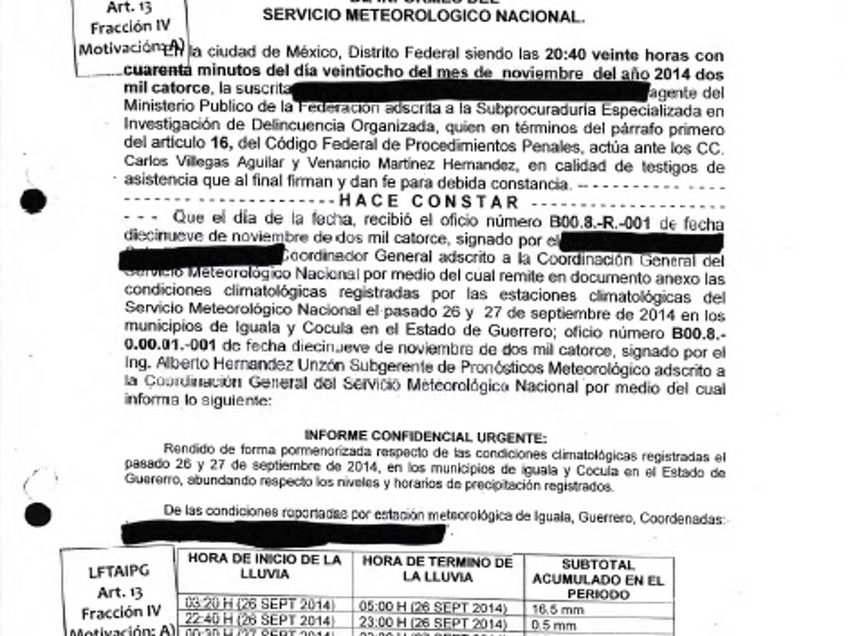 $!PGR planteó incendio en Cocula sin el reporte de lluvia