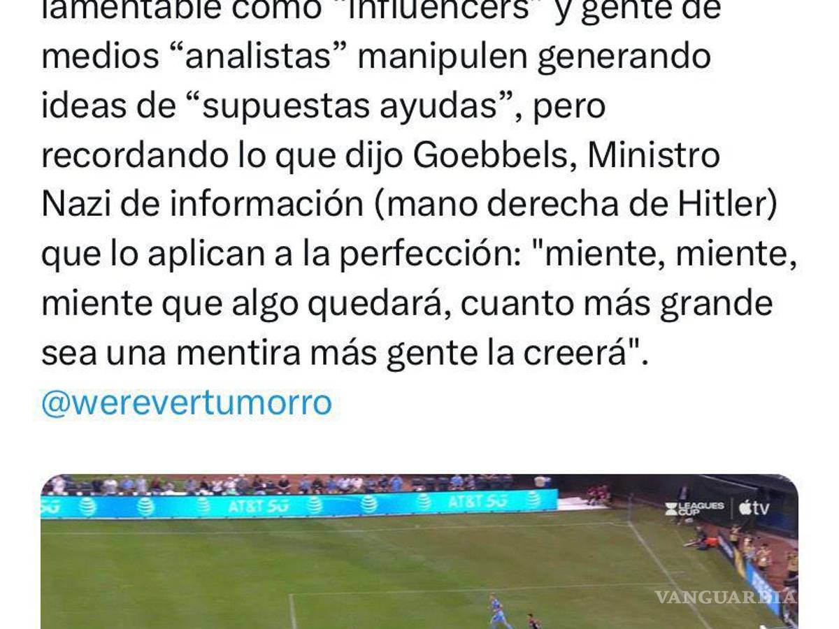 $!Con referencia nazi, responde Atlas a Werevertumorro en Twitter; recibirían Rojinegros castigo ejemplar de la FMF