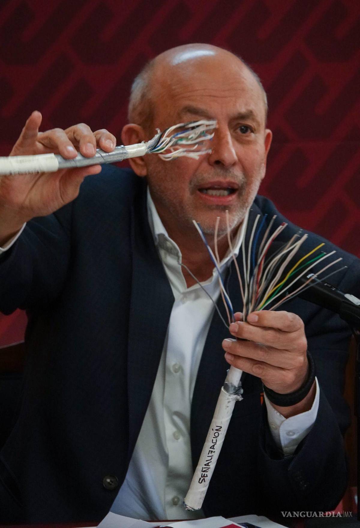 $!Los tres tipos de cables que más son robados son el de Alta Tensión, Tracción y Señalización, lo que puede ocasionar incendios al momento del corte y una vez que estos vuelven a ser soldados.