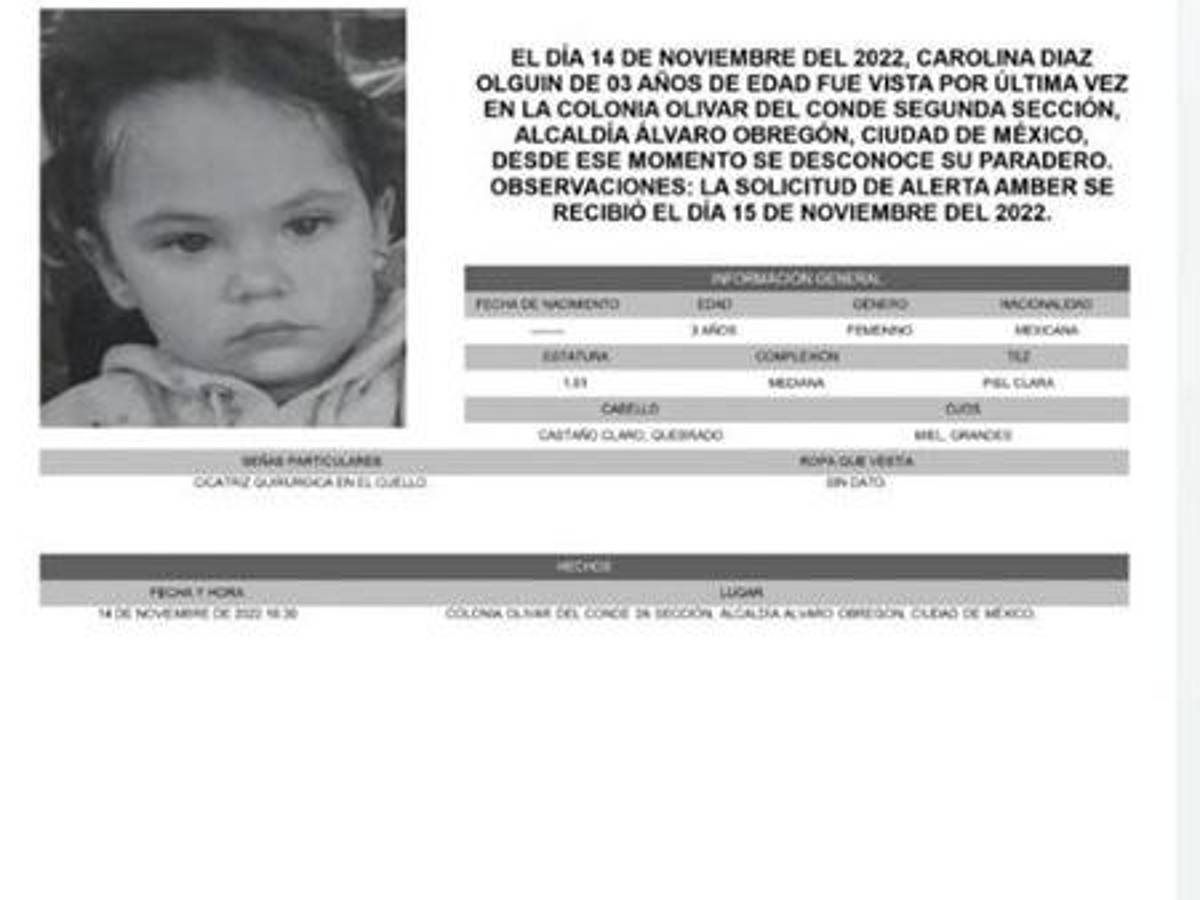 $!Desaparecen cuatro niñas en 3 días en la Álvaro Obregón; Lía Limón exige seguridad a gobierno de CDMX