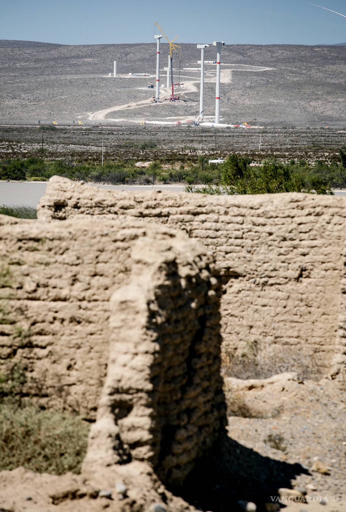 $!Parque Eólico de Coahuila registra un avance del 80 por ciento en su construcción