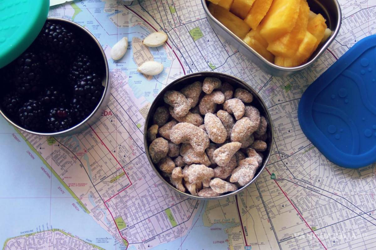 Snacks saludables para aviones, trenes y automóviles