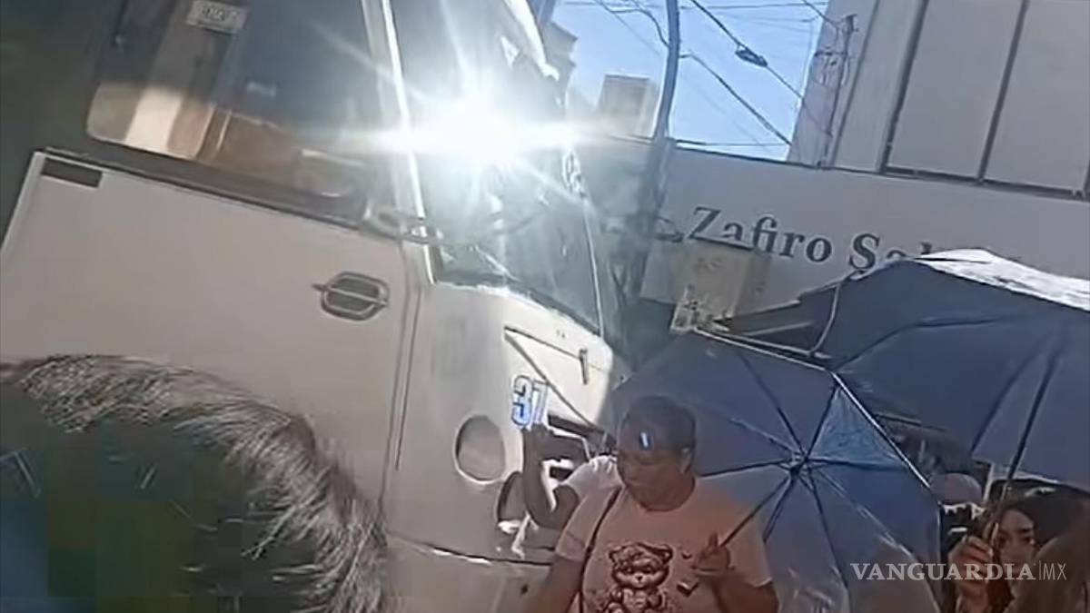 Saltillo: al penal chofer de la Ruta Guayulera; arrolló a un adulto mayor el fin de semana y falleció ayer