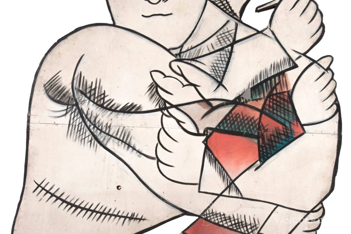 Subastan dos fragmentos del &quot;Mural Efímero” de José Luis Cuevas, marcó la Generación de la Ruptura en México