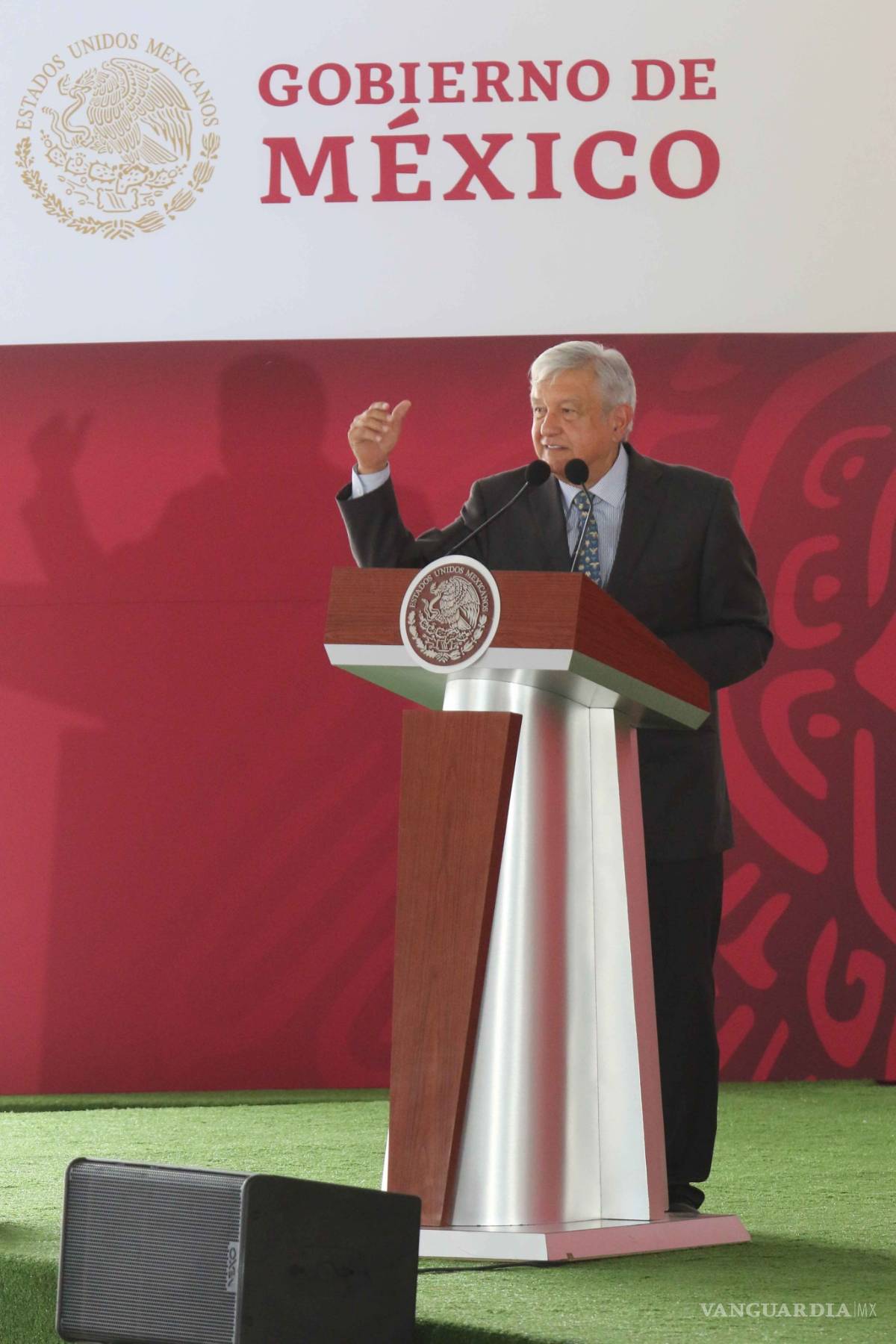 $!'Nunca más un presidente debe inmiscuirse en elecciones': AMLO desde Piedras Negras