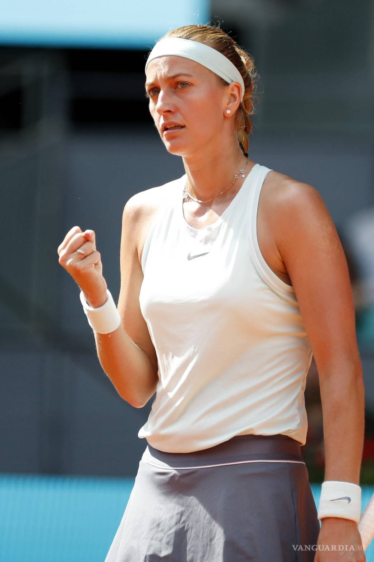 $!Petra Kvitova defiende su campeonato en el Mutua Madrid Open avanzando a la siguiente ronda