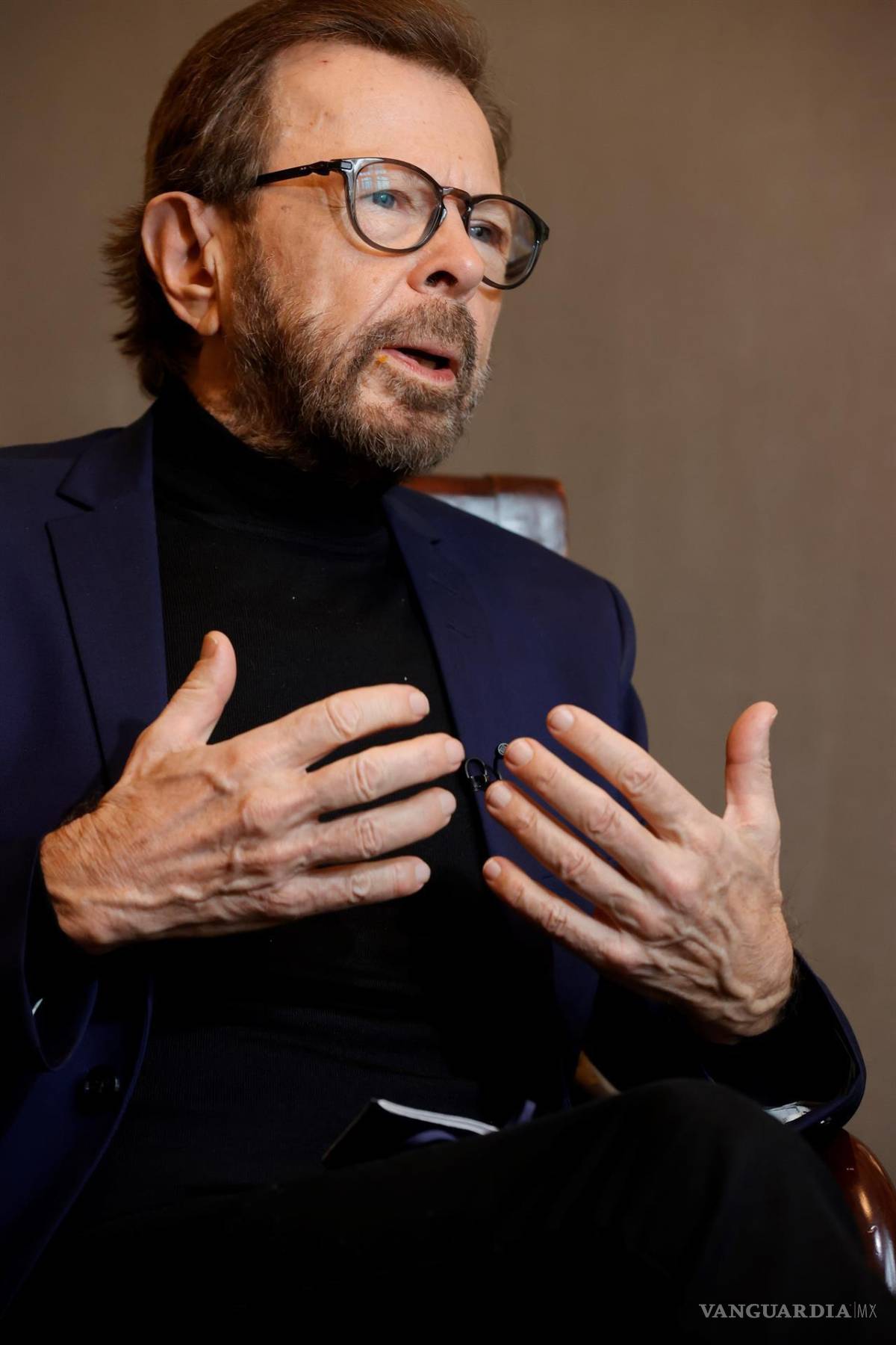 $!El compositor sueco Björn Ulvaeus durante una entrevista con la agencia Efe en Madrid. EFE/Zipi