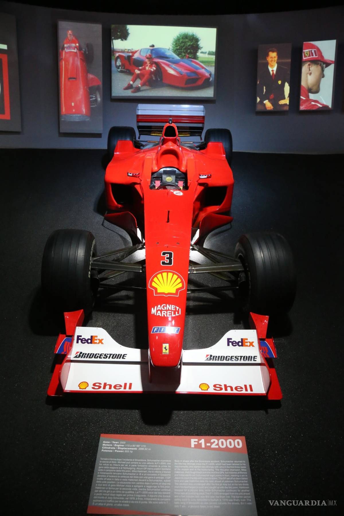 $!A cinco años del accidente, el Museo Ferrari abre la exhibición "Michael 50"