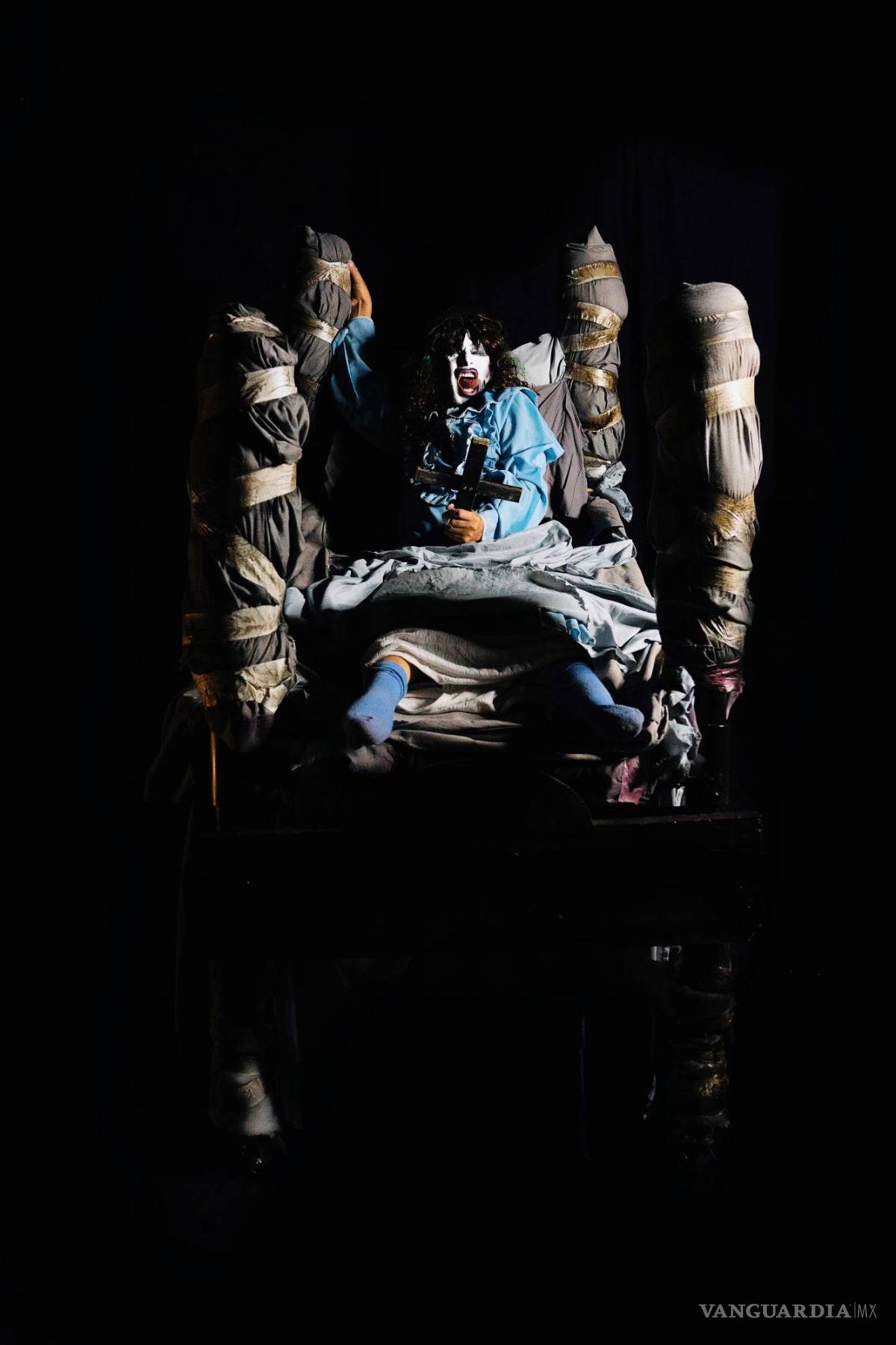 $!Una imagen de El Transformimo con la niña del filme El exorcista. EFE/Amaia Osuna