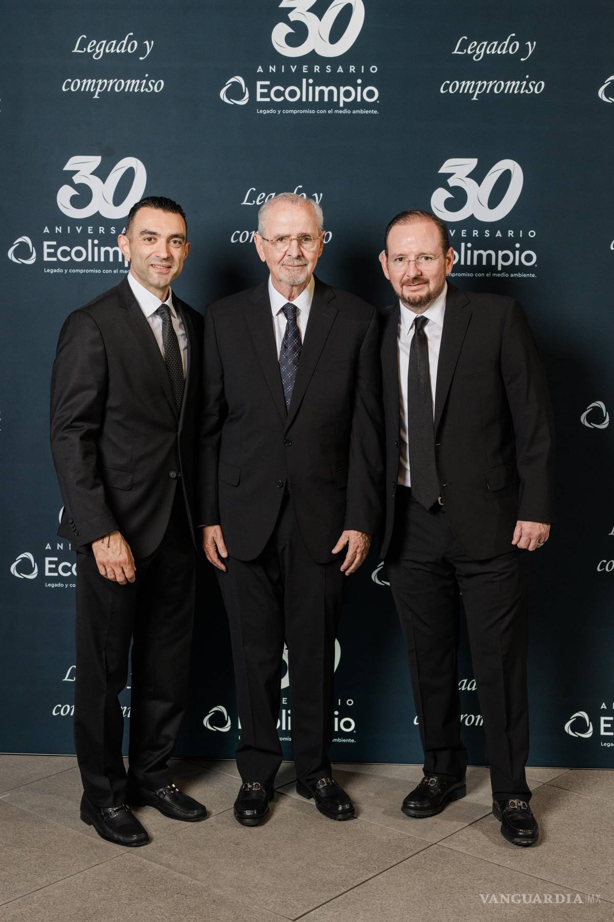 $!Lic. José Alfredo Apess, CEO Grupo Ecolimpio; Lic. Daniel Calvert Ramírez e Ing. Daniel Calvert Martínez, fundadores del Grupo.